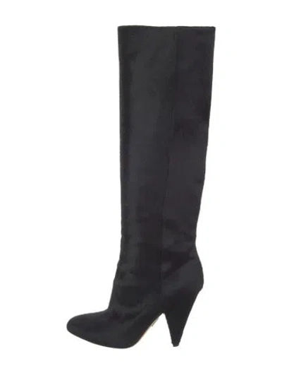 Pre-owned Totême Calf Hair Boots In Black