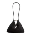 Totême Calfskin Bevel Wristlet Clutch Bag In Black