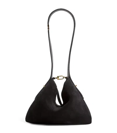 Totême Calfskin Bevel Wristlet Clutch Bag In Black