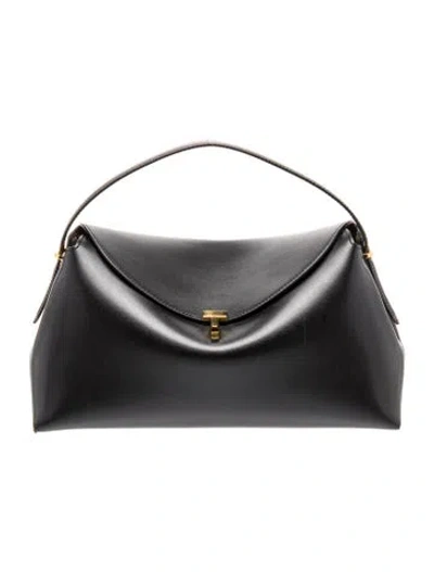 Pre-owned Totême Calfskin T-lock In Black