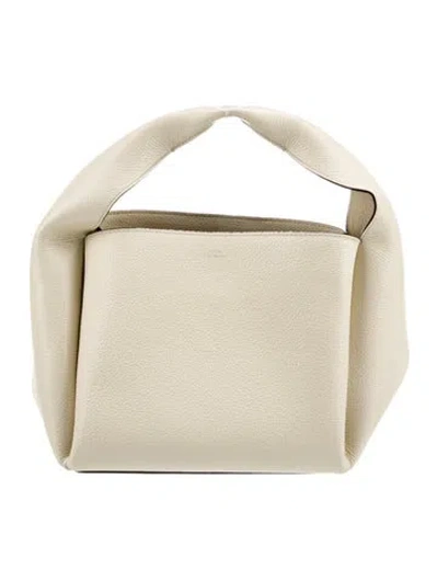 Pre-owned Totême Calfskin Tote In Neutral