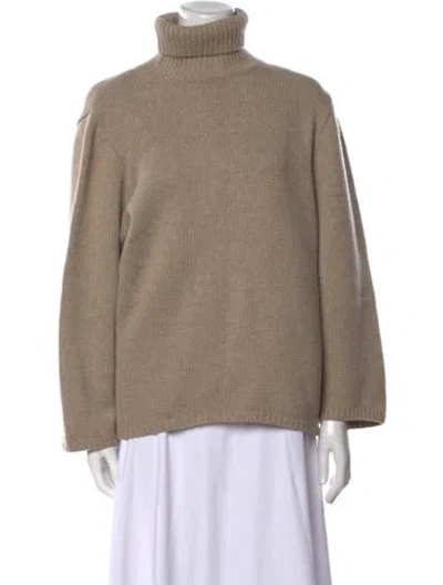 Pre-owned Totême Cambridge Merino Wool Sweater In Neutral