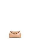 Totême Camel Mini T-lock Clutch Bag In Brown