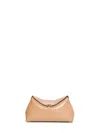 Totême Camel T-lock Clutch Bag In Brown