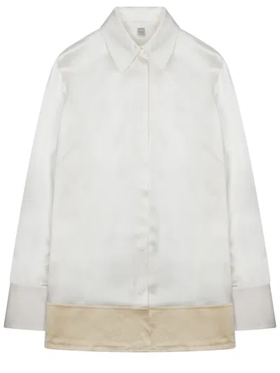 Totême Toteme Camicia In Viscosa In White