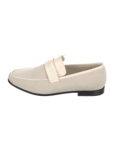 Pre-owned Totême Canvas Loafers In Neutral