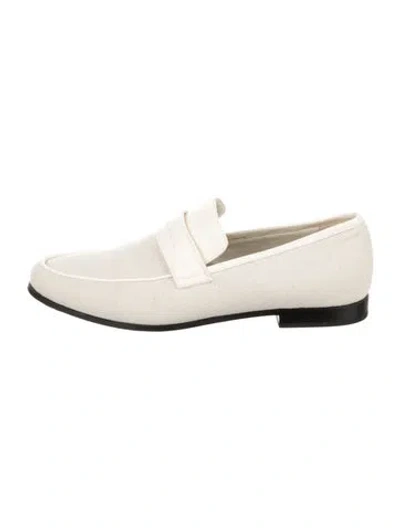 Pre-owned Totême Canvas Loafers In Neutrals