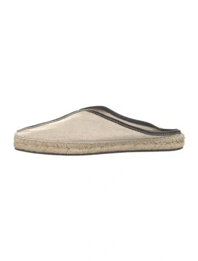Pre-owned Totême Canvas Mules In Black/neutrals