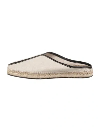 Pre-owned Totême Canvas Mules In Black/neutrals