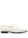Totême Canvas And Leather Loafers In White