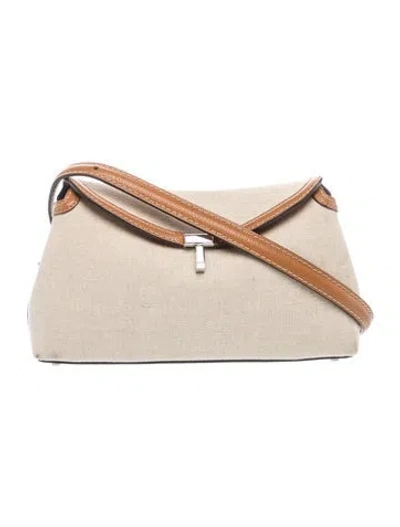 Pre-owned Totême Canvas Shoulder Bag In Neutrals