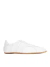 Totême Leather-panel Lace-up Sneakers In White