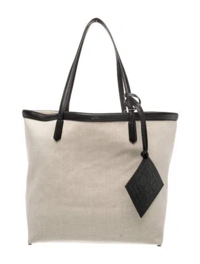 Pre-owned Totême Canvas Tote In Neutral