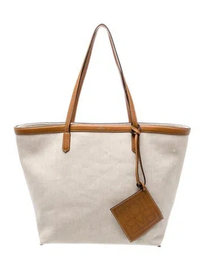 Pre-owned Totême Canvas Tote In Neutral