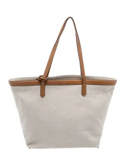 Pre-owned Totême Canvas Travel In Neutral