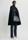 Totême Cape Coat Navy In Blue