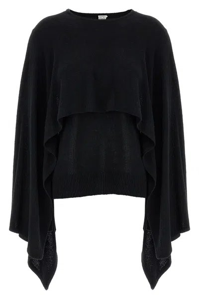 Totême 'cape' Sweater In Blue