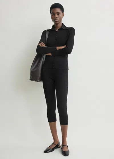 Totême Capri Knit Leggings Black