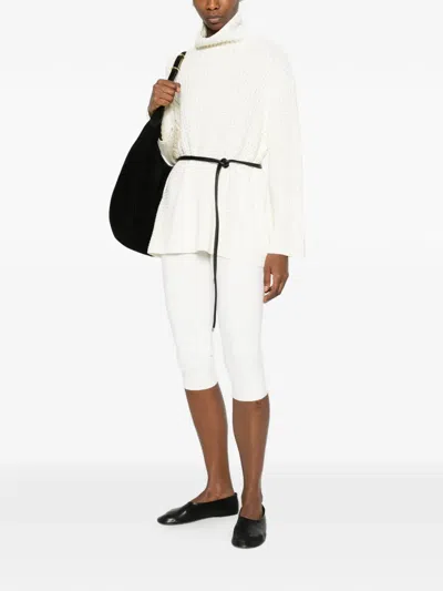 Totême Capri Knit Leggings In White