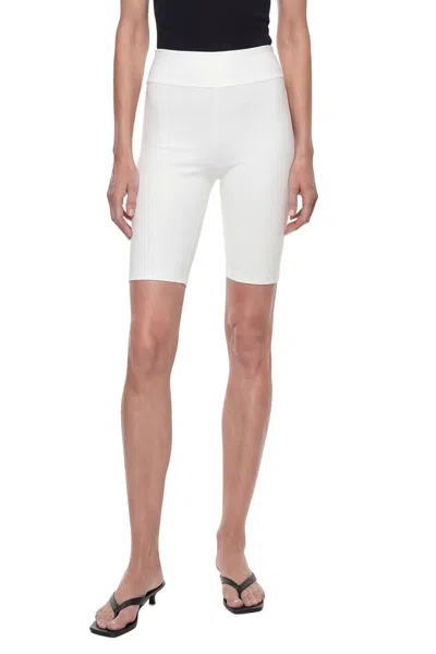 Totême Capri Knit Shorts In White