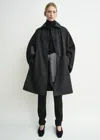 Totême Car Coat Black In Black