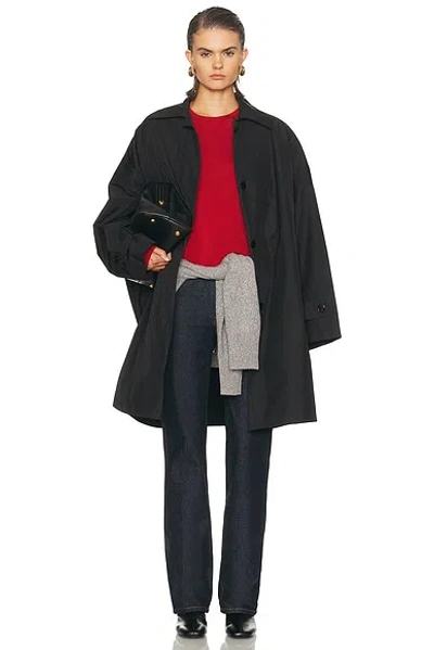 Totême Car Coat In Black