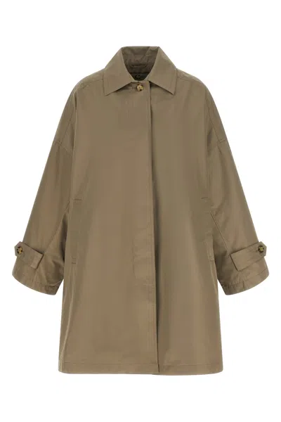 Totême 'car Coat' Coat In Brown