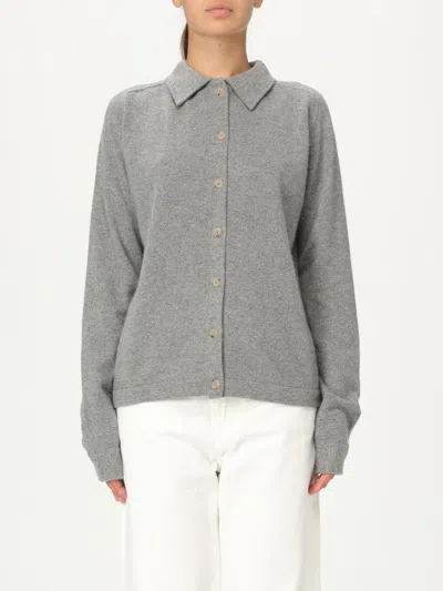 Totême Cardigan Toteme Woman Color Grey In Gray