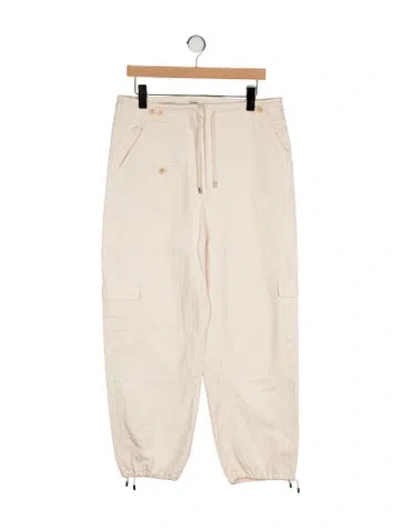 Pre-owned Totême Cargo Straight Leg Pants In White