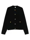 Totême Toteme Cashmere And Wool Cardigan In Black