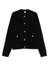 Totême Toteme Cashmere And Wool Cardigan In Black