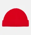Totême Toteme Ribbed Cashmere Beanie In Red