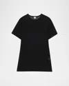 Totême Toteme Women's Black Logo-embroidered Organic Cotton T-shirt In Black