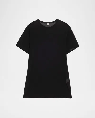 Totême Cashmere-blend Short-sleeve Knit T-shirt