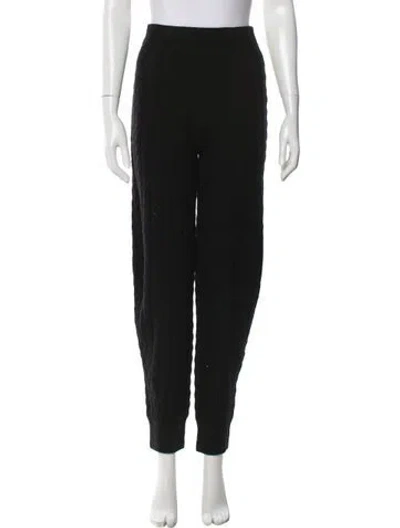 Pre-owned Totême Cashmere Cable Knit Slacks Cashmere Sweatpants In Black