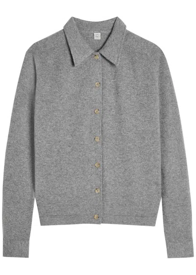 Totême Toteme Cashmere Cardigan In Gray