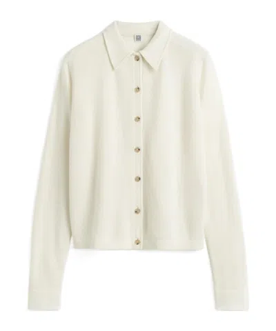 Totême Cashmere Cardigan In White