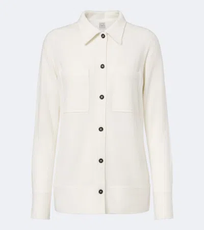 Totême Cashmere Cardigan In White