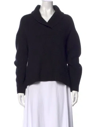 Pre-owned Totême Cashmere Cowl Neck Sweater In Black
