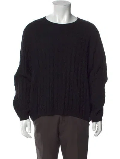 Pre-owned Totême Cashmere Crew Neck Pullover In Black