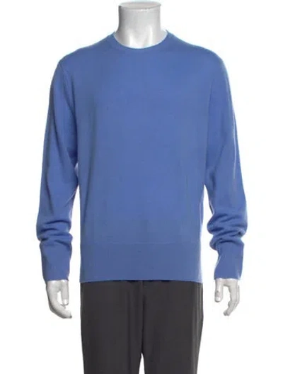 Pre-owned Totême Cashmere Crew Neck Pullover In Blue