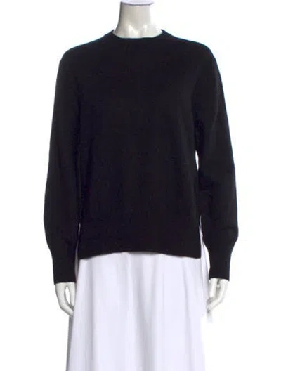 Pre-owned Totême Cashmere Crew Neck Sweater In Black