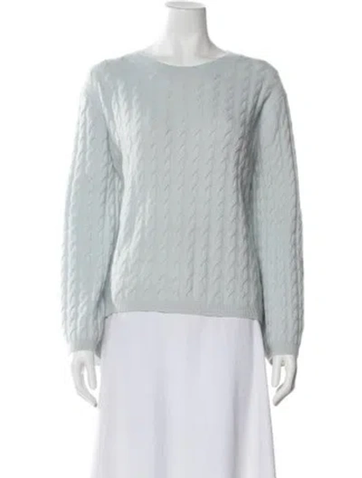 Pre-owned Totême Cashmere Crew Neck Sweater In Blue