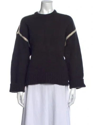 Pre-owned Totême Cashmere Crew Neck Sweater In Blue