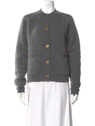 Pre-owned Totême Cashmere Crew Neck Sweater In Gray