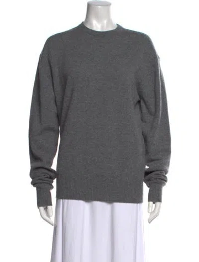 Pre-owned Totême Cashmere Crew Neck Sweater In Grey