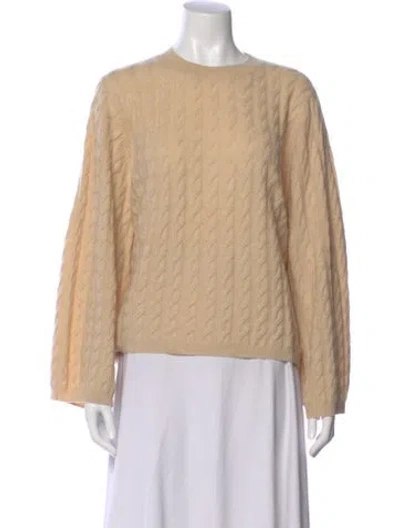 Pre-owned Totême Cashmere Crew Neck Sweater In Neutral
