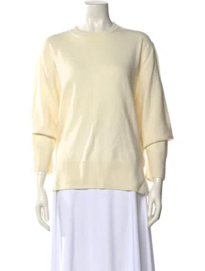 Pre-owned Totême Cashmere Crew Neck Sweater In Neutral