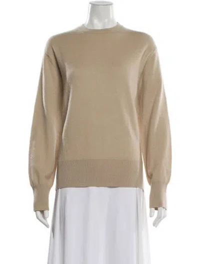 Pre-owned Totême Cashmere Crew Neck Sweater In Neutral