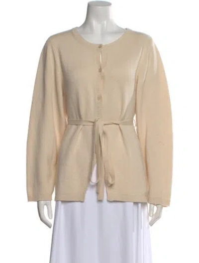 Pre-owned Totême Cashmere Crew Neck Sweater In Neutral